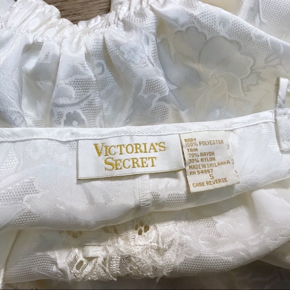 VINTAGE Victoria’s Secret cream teddy Small y2k - Picture 6 of 7